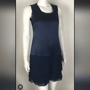 Ann Taylor Sleeveless Silk Drop Waist Shift Dress NWT